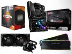 DXS Gaming PC Aufrüstkit - AMD Ryzen 7 5800X3D + Wasserkühlung + MSI B550 Mainboard + 32GB Corsair RGB DDR4 Ram