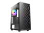 Preview: AZZA Spectra Black - Midi Tower - LED Beleuchtung - getönte Glasscheibe