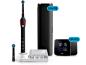 Mobile Preview: Braun Oral-B Smart 4 Black Edition | Elektrische Zahnbürste | inkl. 2 Aufsätze | Ladestation | Premium Reise Etui | Braun Reisewecker | Bluetooth & App fähig | Farbe: Schwarz
