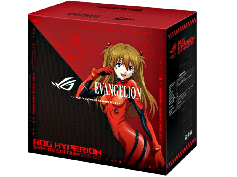 ASUS ROG GR701 Hyperion EVA-02 Edition - EATX Full Tower Gehäuse - ARGB Beleuchtung - USB-C - Farbe: Rot