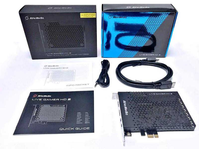 AVerMedia Live Gamer HD 2 (GC570) - 1080p - intern - PCIe - Capture Card für Konsolen & PC Streaming