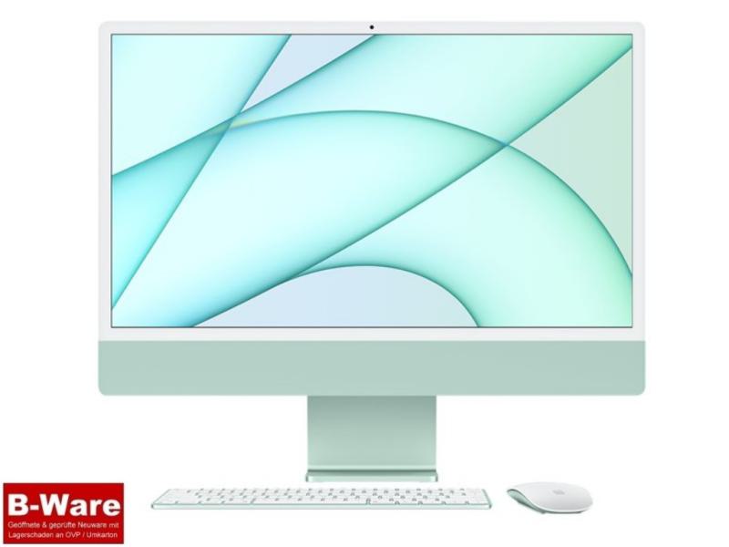 APPLE iMac 4.5K (24") - All in One System - M1 8-Core GPU - 8GB Ram - 256GB SSD - Farbe: Mint Green #B-Ware*