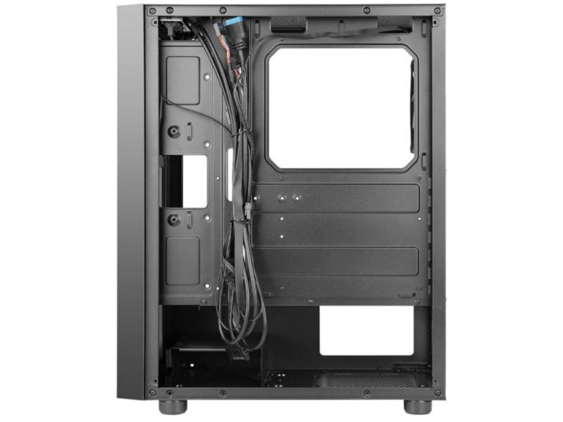 AZZA Spectra Black - Midi Tower - LED Beleuchtung - getönte Glasscheibe
