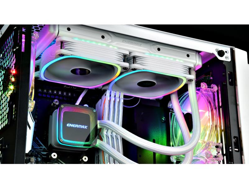 Enermax Aquafusion 240 - All-in-One CPU Wasserkühlung - RGB Beleuchtung - AMD & Intel - Weiß