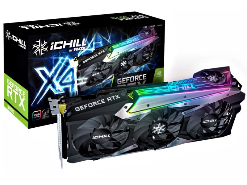 Inno3D GeForce RTX 3070 iCHILL X4 - 8GB GDDR6 - 256Bit - VR/4K ready - RGB - LHR