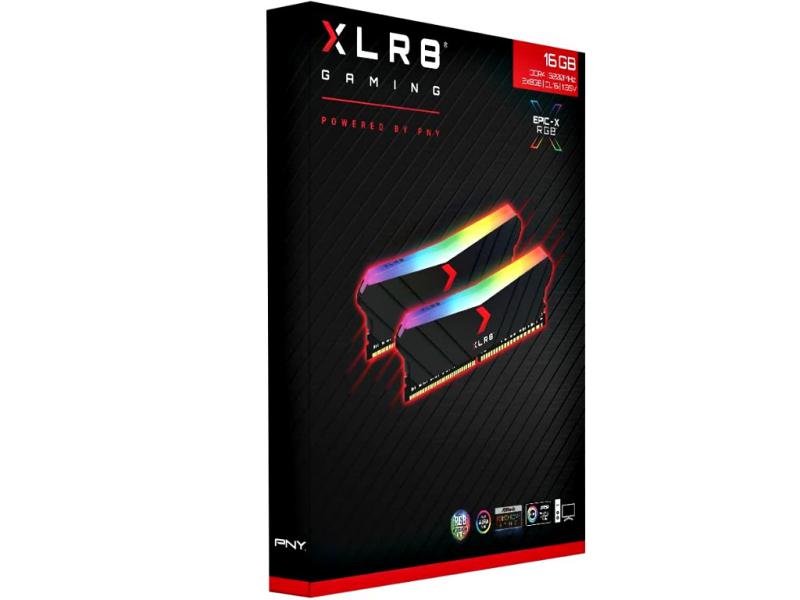 PNY XLR8 EPIC-X 16GB (2x8GB) DDR4 Gamer Ram - 3200MHz - CL16 - RGB LED