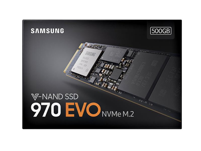 Samsung 970 EVO M.2 | 500GB SSD | Read: 3400MB/s - Write: 2300MB/s | SMART | TRIM | V-NAND