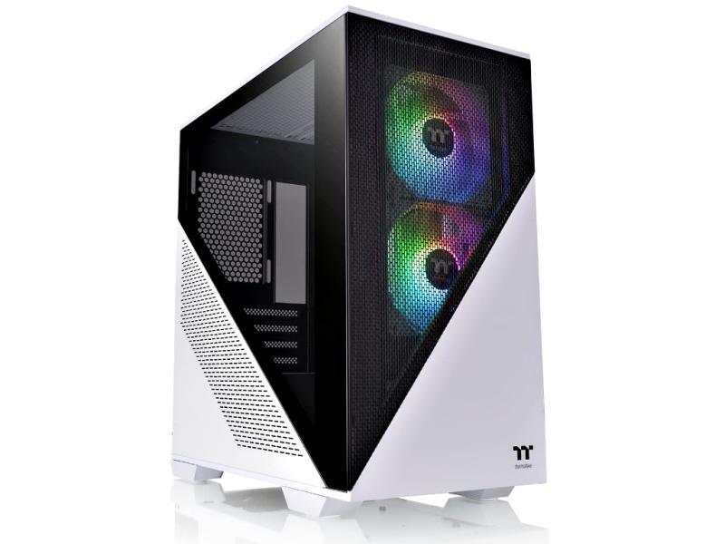 Thermaltake Divider 170 TG Snow ARGB - PC Gehäuse - RGB Lüfter - Weiß