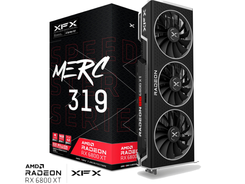 XFX Radeon RX 6800XT Speedster MERC 319 - 16GB GDDR6 - RDNA2 - Premium VR
