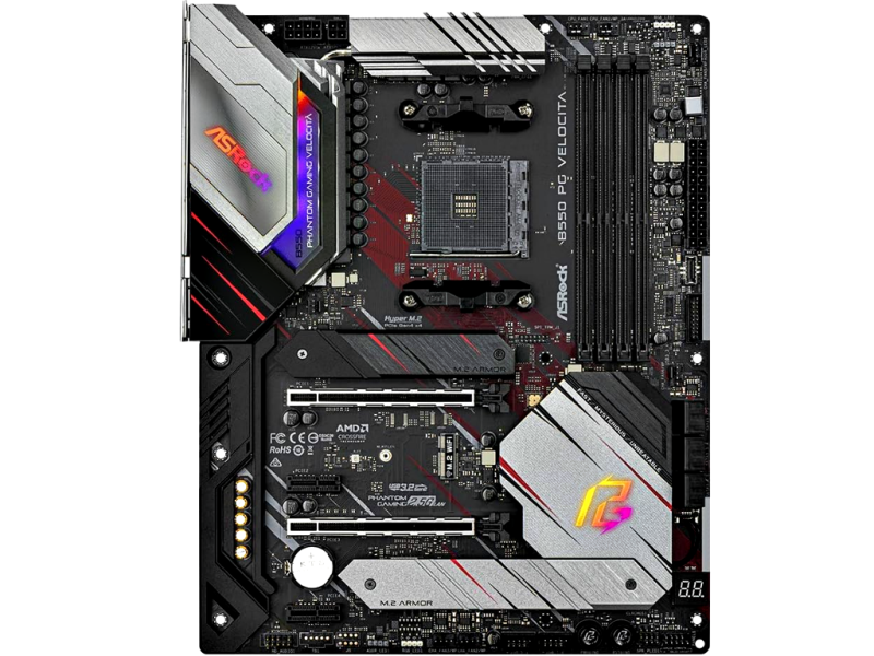 ASRock B550 PG Velocita - ATX Mainboard - Socket AM4 - 2.5 G-LAN - Polychrome RGB Sync ASRock B550 PG Velocita - ATX Mainboard - Socket AM4 - 2.5 G-LAN - Polychrome RGB Sync