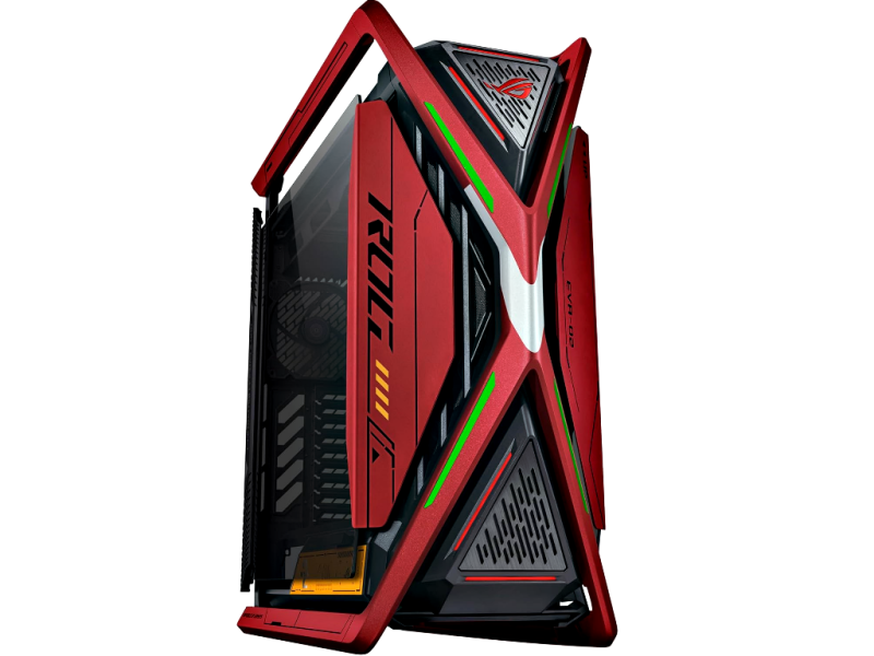 ASUS ROG GR701 Hyperion EVA-02 Edition - EATX Full Tower Gehäuse - ARGB Beleuchtung - USB-C - Farbe: Rot ASUS ROG GR701 Hyperion EVA-02 Edition - EATX Full Tower Gehäuse - ARGB Beleuchtung - USB-C - Farbe: Rot