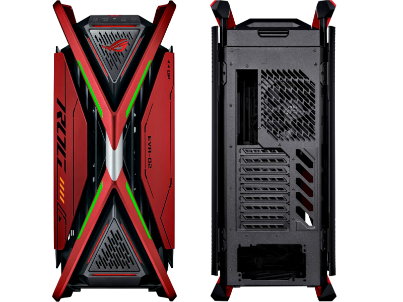 ASUS ROG GR701 Hyperion EVA-02 Edition - EATX Full Tower Gehäuse - ARGB Beleuchtung - USB-C - Farbe: Rot ASUS ROG GR701 Hyperion EVA-02 Edition - EATX Full Tower Gehäuse - ARGB Beleuchtung - USB-C - Farbe: Rot