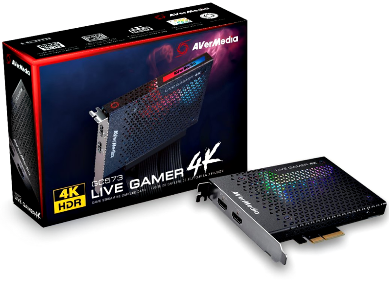 AVerMedia Live Gamer 4K (GC573) | 4Kp60 High Dynamic Range (HDR) | 1080p240 | intern | PCIe | Profi Capture Card für Konsolen & PC Streaming AVerMedia Live Gamer 4K (GC573) | 4Kp60 High Dynamic Range (HDR) | 1080p240 | intern | PCIe | Profi Capture Card für Konsolen & PC Streaming