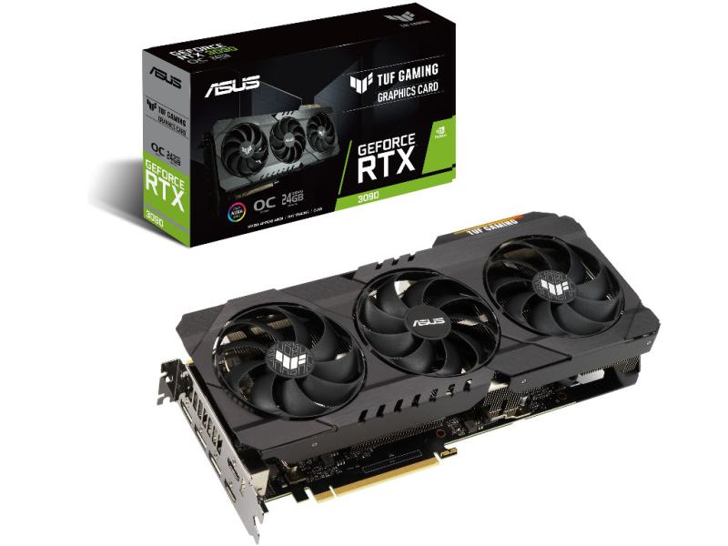 ASUS Geforce TUF-RTX3090-O24G-GAMING - OC Edition - 24GB GDDR6X - AURA RGB Sync ASUS Geforce TUF-RTX3090-O24G-GAMING - OC Edition - 24GB GDDR6X - AURA RGB Sync