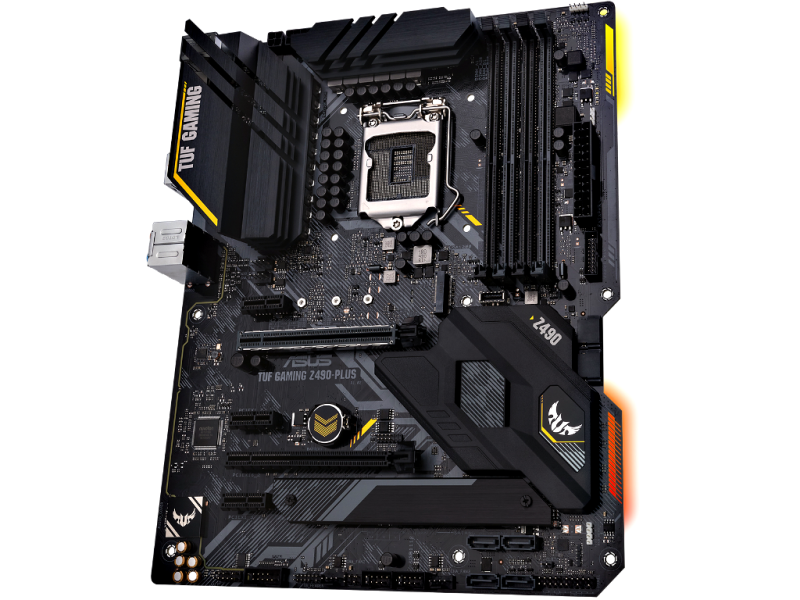 ASUS TUF Gaming Z490-PLUS - ATX Mainboard - LGA 1200 - Aura Sync RGB - USB 3.2 - Gigabit-LAN - HD Surround Audio ASUS TUF Gaming Z490-PLUS - ATX Mainboard - LGA 1200 - Aura Sync RGB - USB 3.2 - Gigabit-LAN - HD Surround Audio
