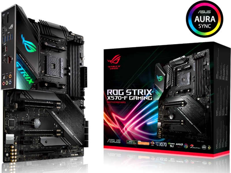 ASUS ROG Strix X570-F Gaming Mainboard | Socket AM4 | AURA Sync RGB | Gigabit-LAN | 7.1 HD Audio ASUS ROG Strix X570-F Gaming Mainboard | Socket AM4 | AURA Sync RGB | Gigabit-LAN | 7.1 HD Audio