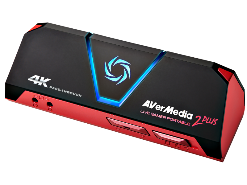 AVerMedia Live Gamer Portable 2 PLUS (GC513) - 4K durschschliff - 1080p - microSD - für Konsolen & PC Streaming