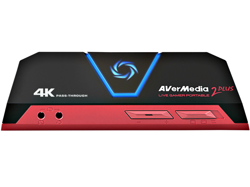 AVerMedia Live Gamer Portable 2 PLUS (GC513) | 4K durschschliff | 1080p | microSD Reader | Capture Card für Konsolen & PC Streaming