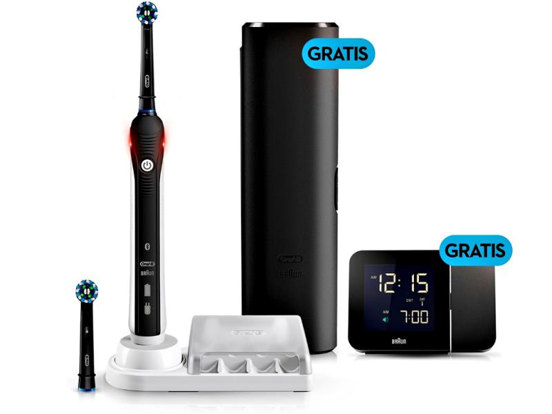 Braun Oral-B Smart 4 Black Edition | Elektrische Zahnbürste | inkl. 2 Aufsätze | Ladestation | Premium Reise Etui | Braun Reisewecker | Bluetooth & App fähig | Farbe: Schwarz Braun Oral-B Smart 4 Black Edition | Elektrische Zahnbürste | inkl. 2 Aufsätze | Ladestation | Premium Reise Etui | Braun Reisewecker | Bluetooth & App fähig | Farbe: Schwarz