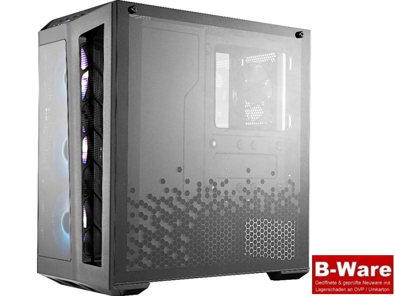 Cooler Master MasterBox MB530P ARGB - ATX Midi-Tower - 3x gehärtete Echt-Glasscheiben - 3x 120mm RGB Lüfter #B-Ware*