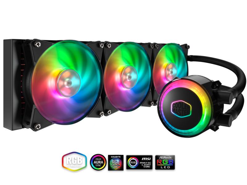 CoolerMaster Masterliquid ML360R RGB - Wasserkühlung - AMD/Intel - RGB Sync CoolerMaster Masterliquid ML360R RGB - Wasserkühlung - AMD/Intel - RGB Sync