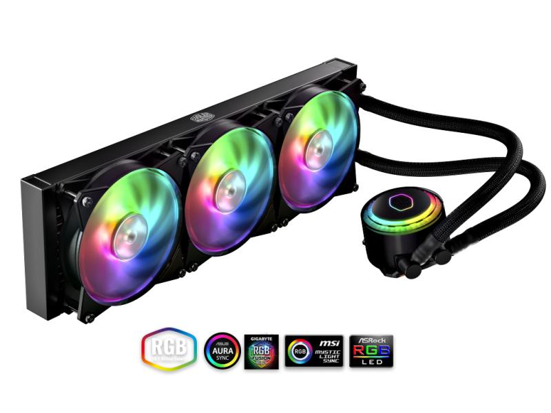 CoolerMaster Masterliquid ML360R RGB - Wasserkühlung - AMD/Intel - RGB Sync CoolerMaster Masterliquid ML360R RGB - Wasserkühlung - AMD/Intel - RGB Sync