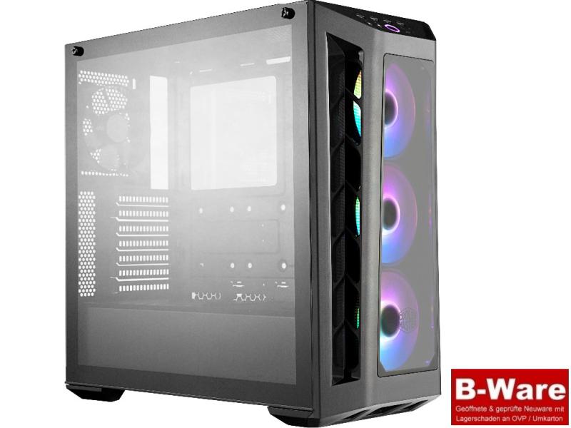 Cooler Master MasterBox MB530P ARGB - ATX Midi-Tower - 3x gehärtete Echt-Glasscheiben - 3x 120mm RGB Lüfter #B-Ware* Cooler Master MasterBox MB530P ARGB - ATX Midi-Tower - 3x gehärtete Echt-Glasscheiben - 3x 120mm RGB Lüfter #B-Ware*