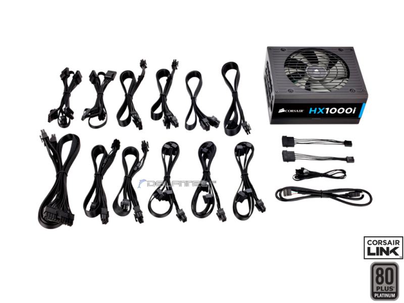 Corsair HX1000i Netzteil | 1000Watt | 80PLUS Platinum | voll modulare Flachkabel | Corsair Link Corsair HX1000i Netzteil | 1000Watt | 80PLUS Platinum | voll modulare Flachkabel | Corsair Link