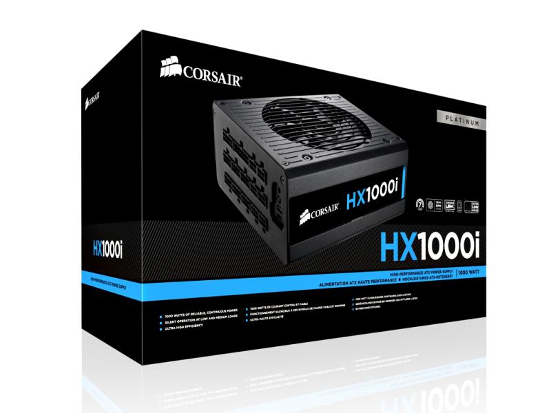 Corsair HX1000i Netzteil | 1000Watt | 80PLUS Platinum | voll modulare Flachkabel | Corsair Link Corsair HX1000i Netzteil | 1000Watt | 80PLUS Platinum | voll modulare Flachkabel | Corsair Link