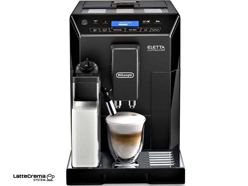 DeLonghi Eletta Cappuccino ECAM44.660.B - Kaffeevollautomat - Latte Crema System - 15 bar - Hochglanz Schwarz
