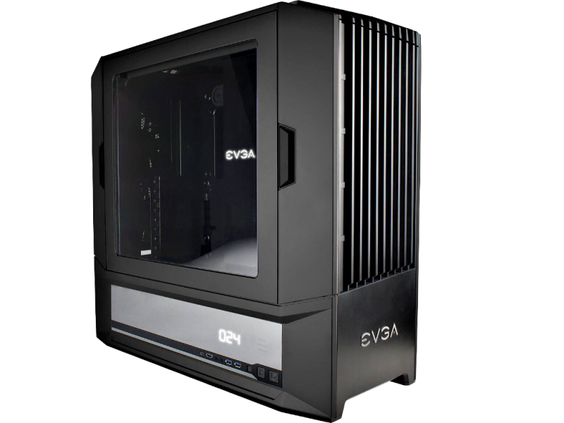 EVGA DG-86 Full-Tower - Gaming PC Gehäuse - Sichtfenster - Temperatursensoren - Lüftersteuerung - Farbe: Gunmetal Grey
