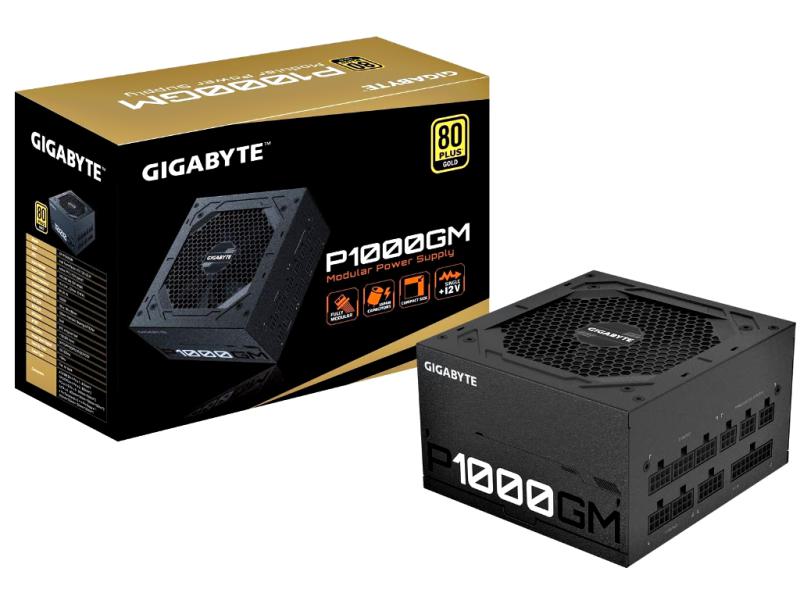 GIGABYTE P1000GM - 1000W ATX Netzteil - 80Plus Gold - voll modular - 120mm Smart Hydrauliklager Lüfter