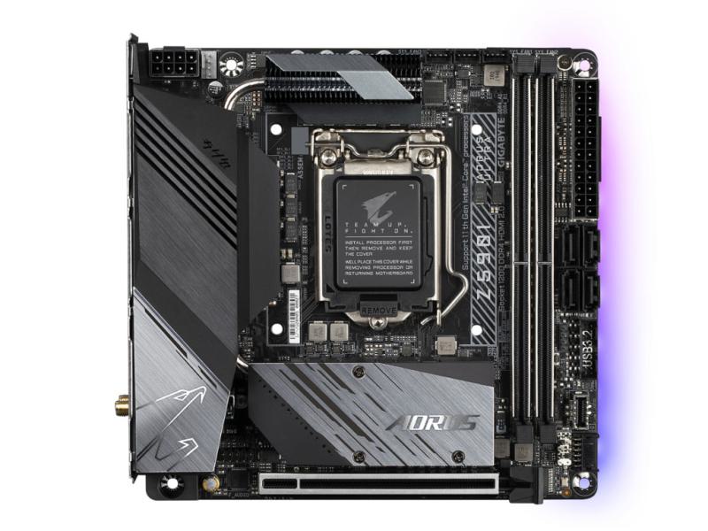 Gigabyte Z590I AORUS ULTRA - ITX Mainboard - LGA 1200 - USB3.2 - USB C - WI-Fi 6 - G-LAN - HD Audio Gigabyte Z590I AORUS ULTRA - ITX Mainboard - LGA 1200 - USB3.2 - USB C - WI-Fi 6 - G-LAN - HD Audio