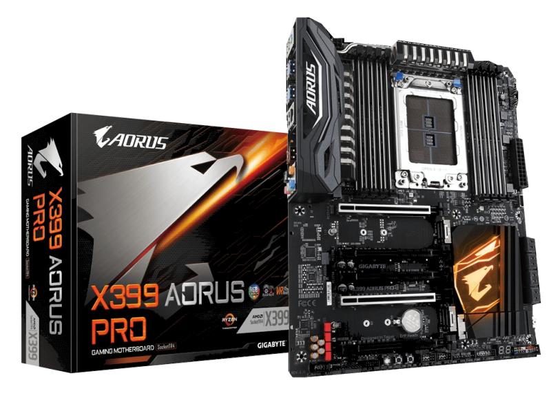 Gigabyte X399 AORUS PRO | ATX-Mainboard | Threadripper | Socket TR4 | RGB Fusion | Gigabit-LAN | 7.1 HD Audio Gigabyte X399 AORUS PRO | ATX-Mainboard | Threadripper | Socket TR4 | RGB Fusion | Gigabit-LAN | 7.1 HD Audio