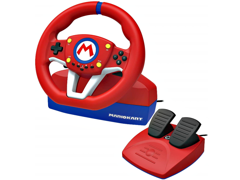 HORI Mario Kart Racing Wheel mini | Lenkrad für Nintendo Switch | inkl. Pedalen