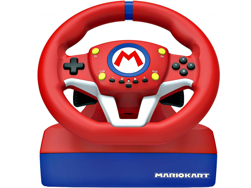 HORI Mario Kart Racing Wheel mini | Lenkrad für Nintendo Switch | inkl. Pedalen