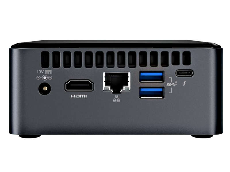 Intel NUC 10 Barebone (NUC10i3FNH2) | Core i3 DualCore | Mini-PC Barebone | HDMI | SD Card reader | USB-C | WiFi 6 | Bluetooth 5.0 | G-LAN