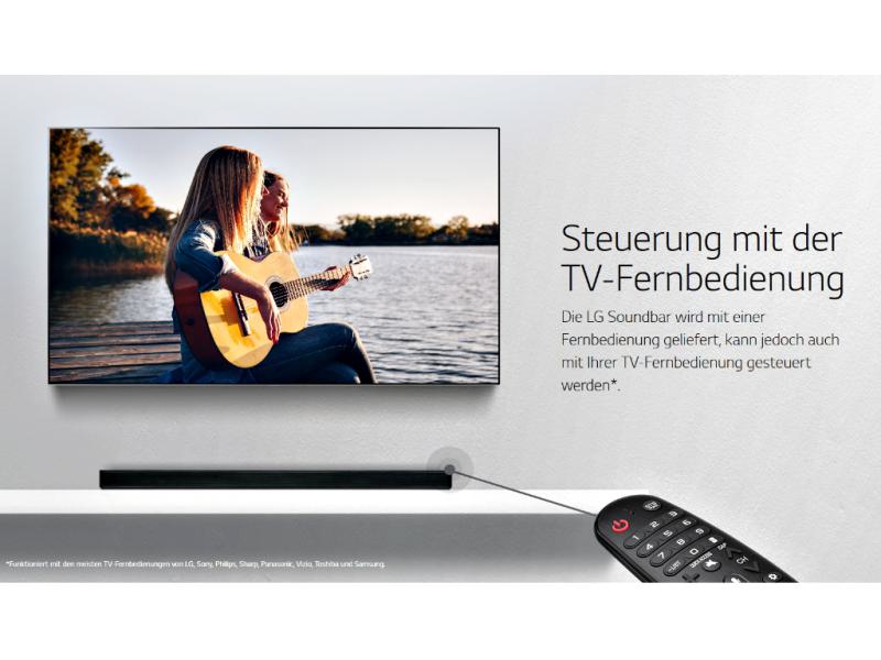 LG SK8 - 2.1 Dolby Atmos Soundbar + Subwoofer System - Flat Soundbar inkl. Subwoofer - Google Chromecast - 360Watt - Hi-Res Audio LG SK8 - 2.1 Dolby Atmos Soundbar + Subwoofer System - Flat Soundbar inkl. Subwoofer - Google Chromecast - 360Watt - Hi-Res Audio