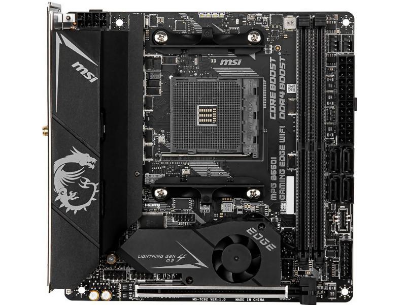 MSI MPG B550i Gaming Edge WiFi - Sockel AM4 - PCIe 4.0 - 2,5 Gigabit-LAN - WiFi 6 - HD Audio - Bluetooth 5 - USB-C MSI MPG B550i Gaming Edge WiFi - Sockel AM4 - PCIe 4.0 - 2,5 Gigabit-LAN - WiFi 6 - HD Audio - Bluetooth 5 - USB-C