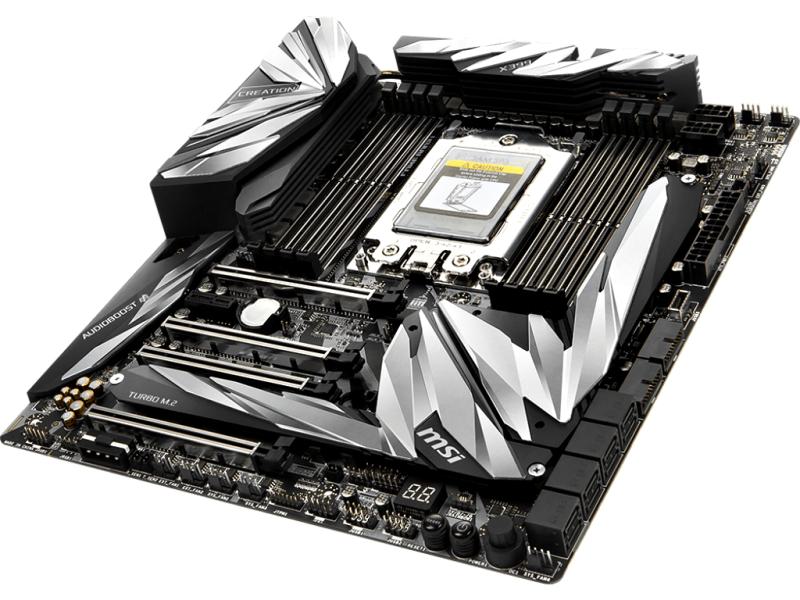 MSI MEG X399 Creation Mainboard | AMD Threadripper | Sockel TR4 | RGB LED | 2x Gigabit LAN | WiFi | Bluetooth | 7.1 HD Audio MSI MEG X399 Creation Mainboard | AMD Threadripper | Sockel TR4 | RGB LED | 2x Gigabit LAN | WiFi | Bluetooth | 7.1 HD Audio