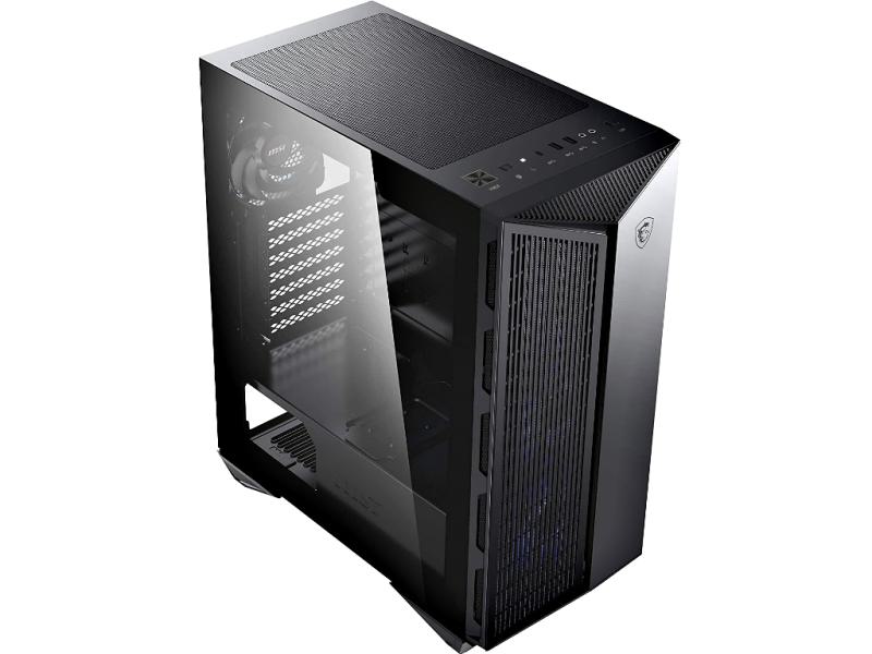 MSI MPG GUNGNIR 110M - ATX Mid Tower - getöntes Echtglasfenster - 3x 120mm RGB Lüfter - 1x 120mm Lüfter