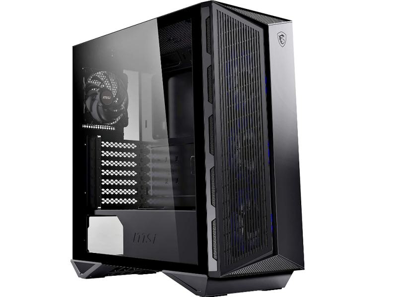 MSI MPG GUNGNIR 110M - ATX Mid Tower - getöntes Echtglasfenster - 3x 120mm RGB Lüfter - 1x 120mm Lüfter