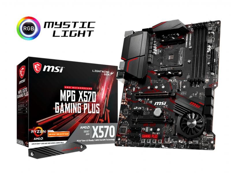MSI MPG X570 Gaming Plus Mainboard | Socket AM4 | Mystic RGB | Gigabit-LAN | 7.1 HD Audio MSI MPG X570 Gaming Plus Mainboard | Socket AM4 | Mystic RGB | Gigabit-LAN | 7.1 HD Audio