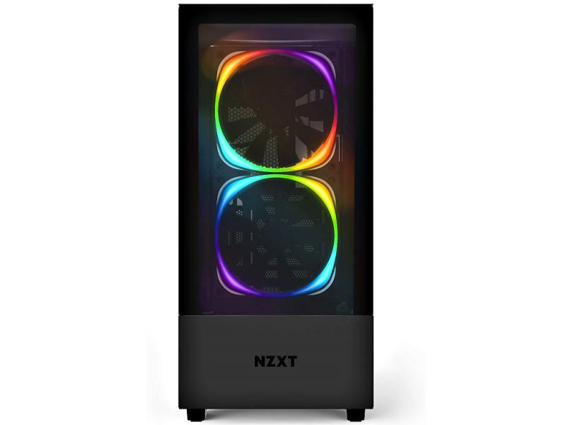 NZXT H510 Elite - Premium ATX Mid-Tower - getönte Echtglasfenster - RGB Beleuchtung - Schwarz