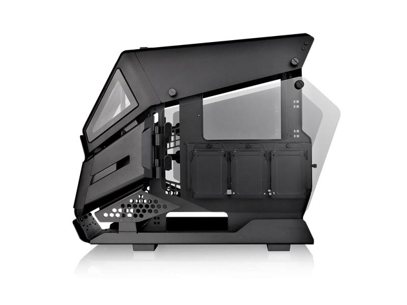 Thermaltake AH T200 Mikro Gamer Gehäuse - Echtglasfenster - Schwarz