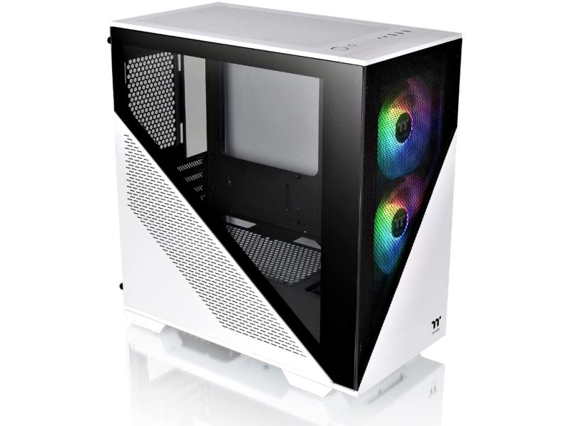 Thermaltake Divider 170 TG Snow ARGB - PC Gehäuse - RGB Lüfter - Weiß