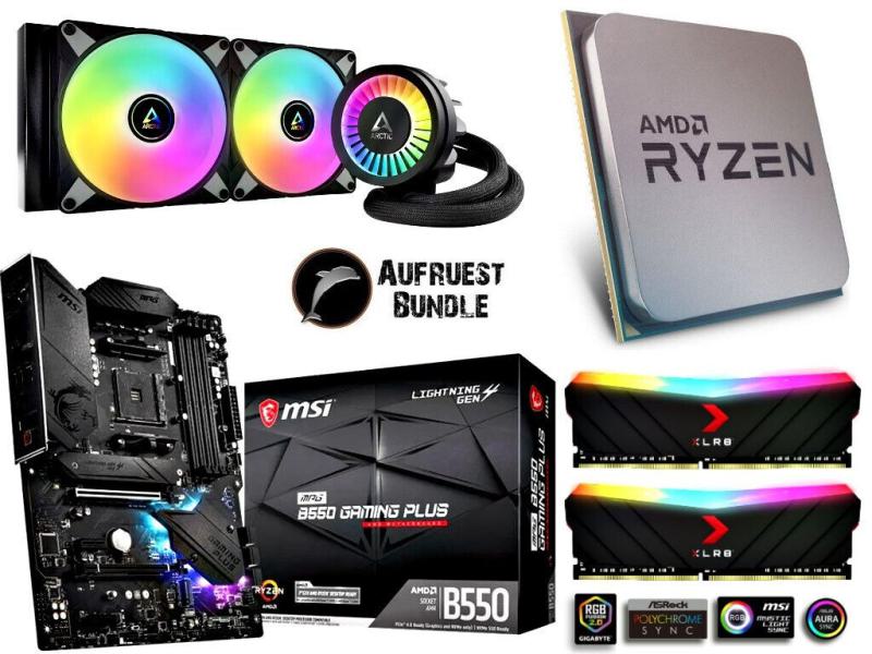 DXS Gaming PC Aufrüstkit - AMD Ryzen 7 5700X3D + Wasserkühlung + MSI B550 Mainboard + 32GB PNY XLR8 Gamer RGB DDR4 Ram DXS Gaming PC Aufrüstkit - AMD Ryzen 7 5700X3D + Wasserkühlung + MSI B550 Mainboard + 32GB PNY XLR8 Gamer RGB DDR4 Ram