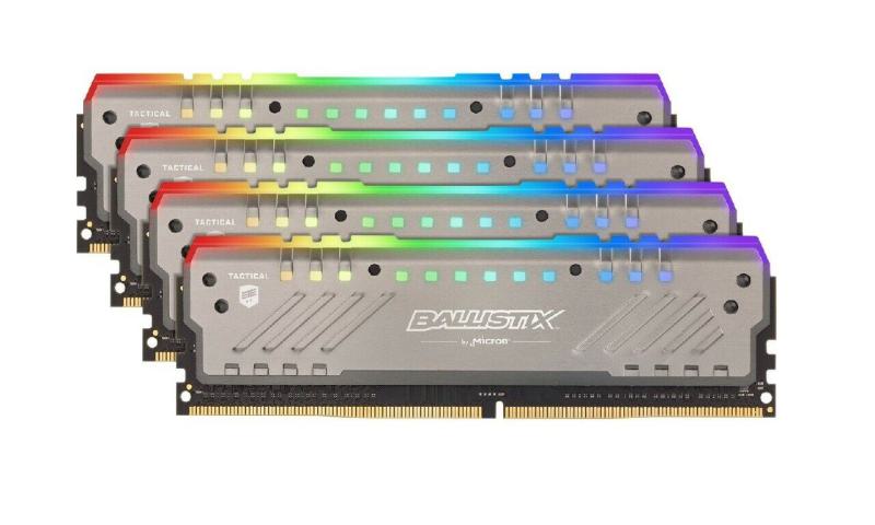 Crucial BallistiX Tactical Tracer RGB | 32GB (4x8GB) DDR4 Gamer Ramkit | 3000MHz | CL15 | RGB | Dual & Quad Channel | M.O.D. Software Crucial BallistiX Tactical Tracer RGB | 32GB (4x8GB) DDR4 Gamer Ramkit | 3000MHz | CL15 | RGB | Dual & Quad Channel | M.O.D. Software